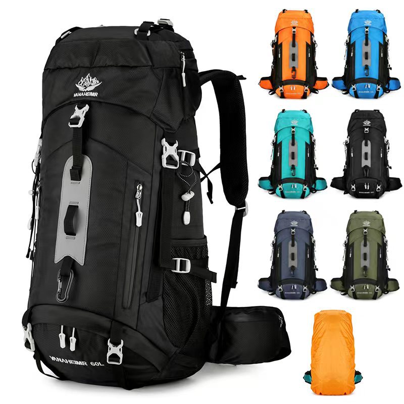 Yitu large-capacity outdoor mountaineering and camping sports bag, water-resistant and wear-resistant hiking travel backpack, Cross-border outdoor bag