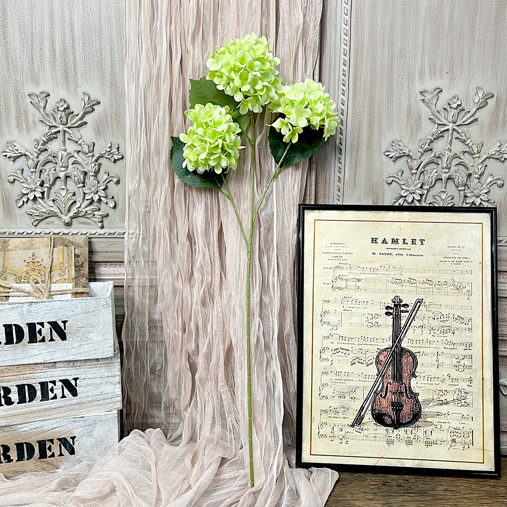 仿真3头糖果绣球假花婚庆用花束手工花艺婚礼堂造景diy花墙地排花细节图