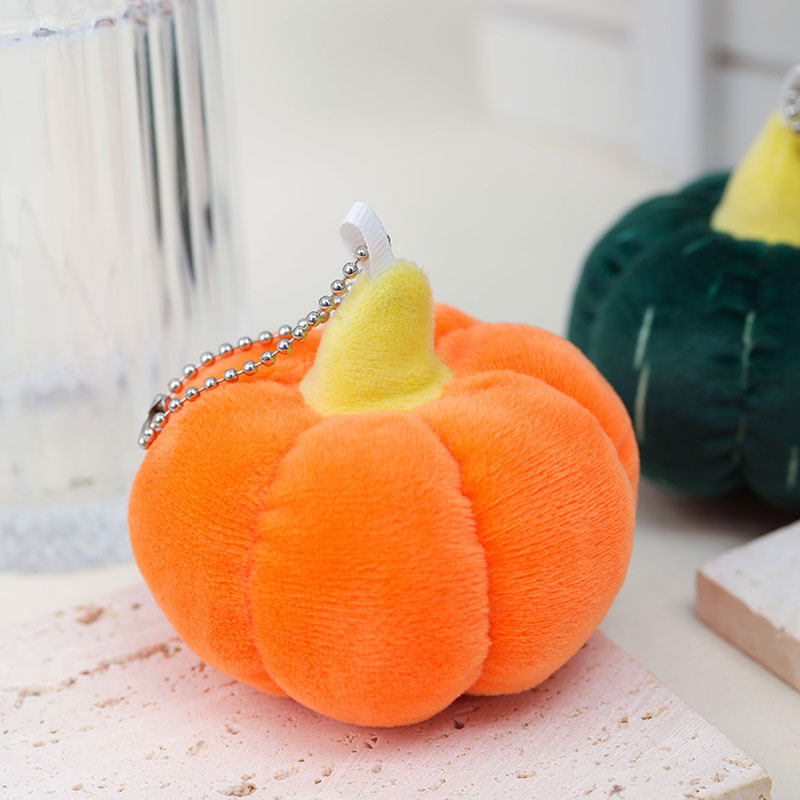现货搞怪万圣节南瓜钥匙扣挂件公仔跨境热卖南瓜玩偶Pumpkinman