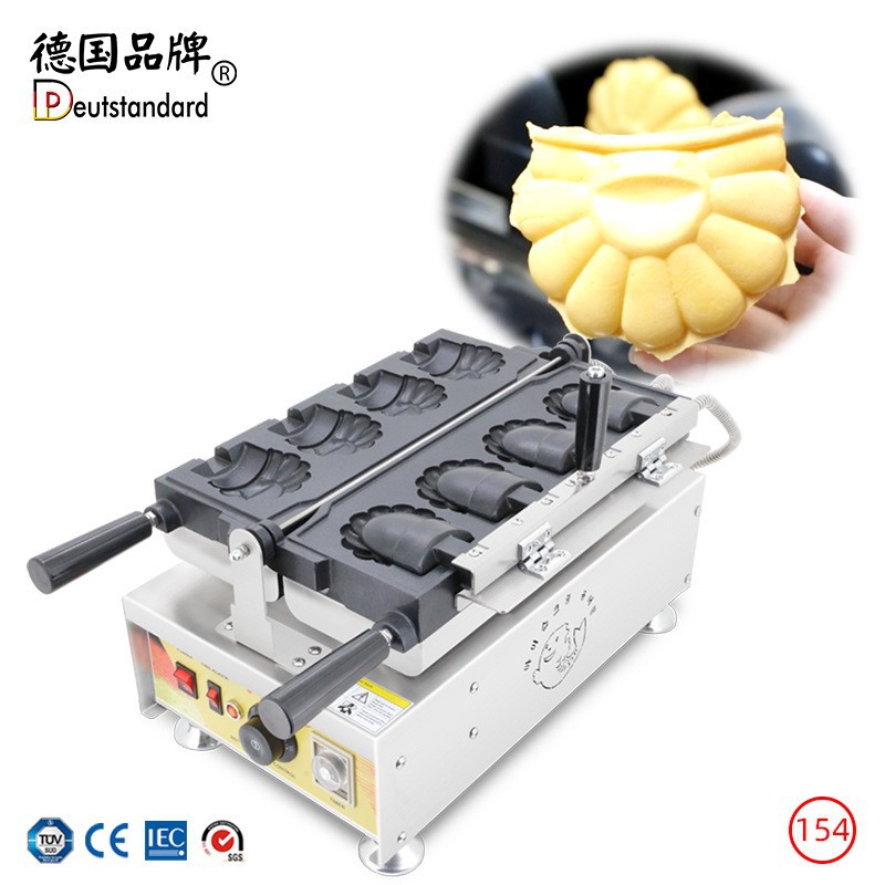 Commercial sunflower-shaped waffle machine, egg pancake machine, doughnut mold, Indian flying pancake machine, egg roll machine details Picture