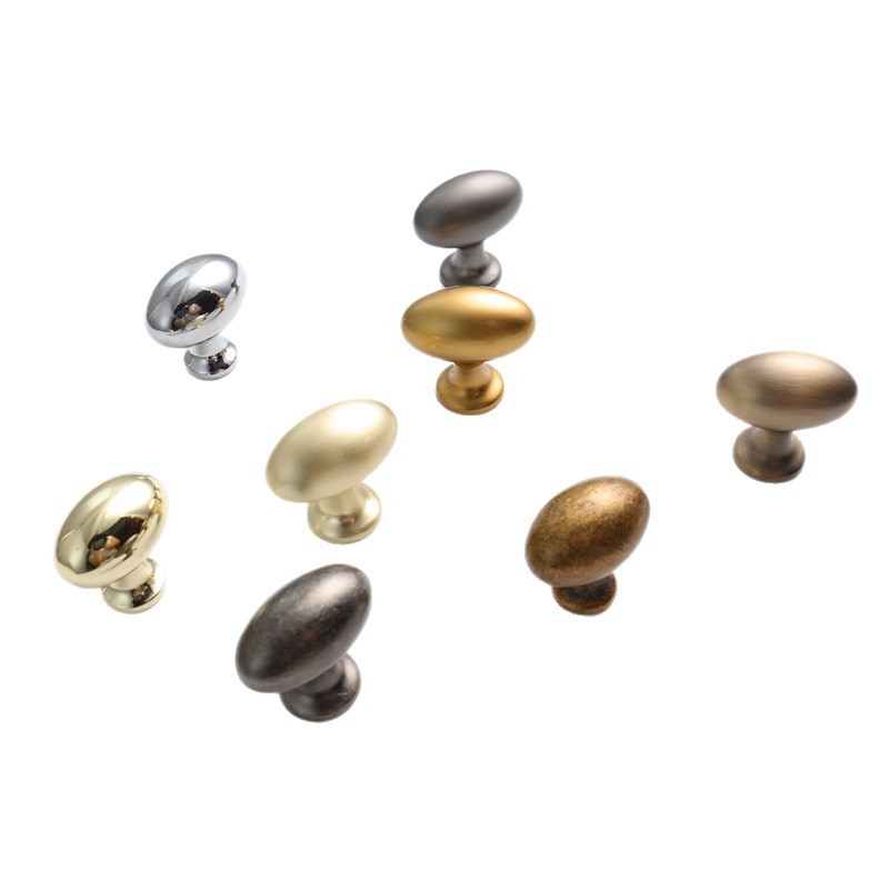 Factory direct sales of French high-end light luxury multi-color wardrobe handles, silver furniture drawers, cabinet doors, single-hole small handles Item Picture