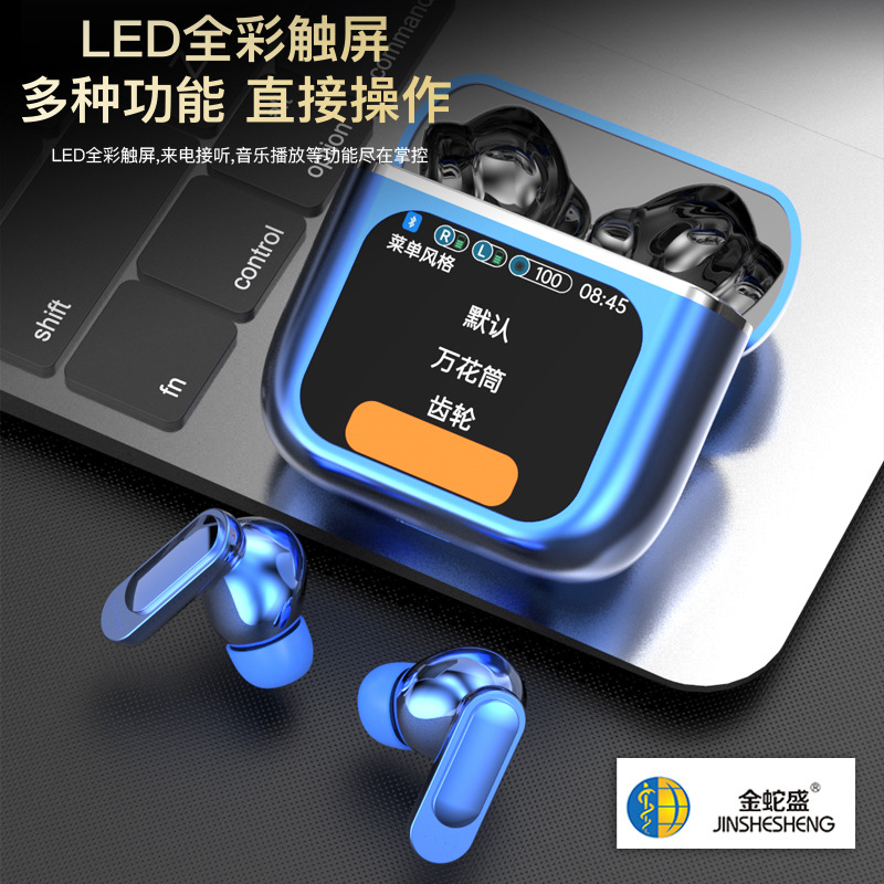 New touchscreen Bluetooth headphones with long-lasting battery life, ANC+ENC intelligent noise cancellation, LED screen in-ear TWS headphones Application Scenario