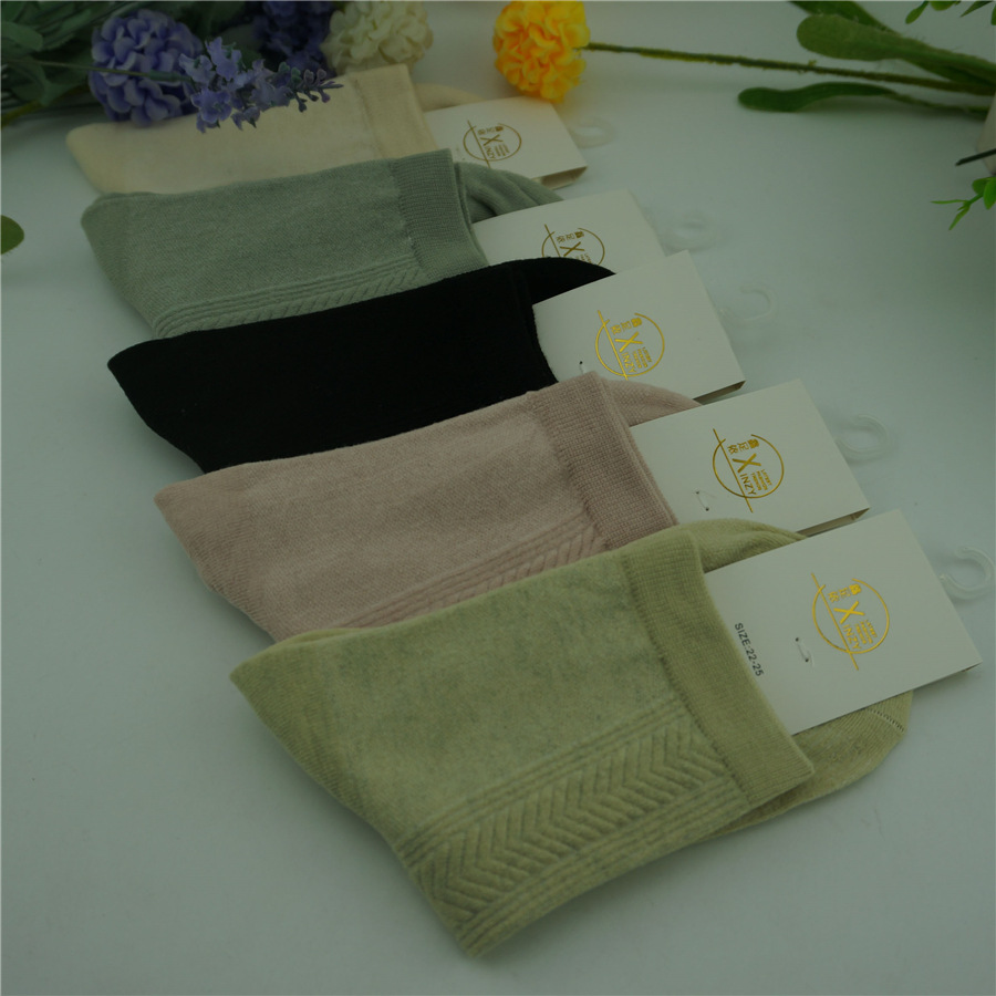 运动、休闲棉袜实物图