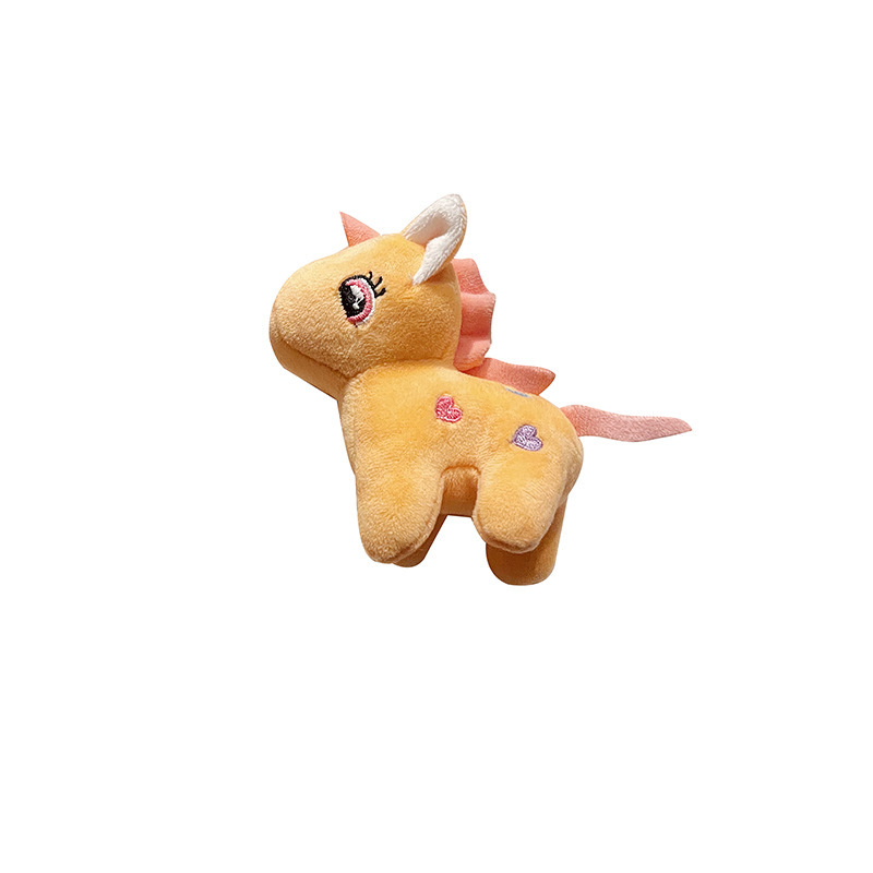 Cross-border unicorn fleece pendants, small dolls, cute plush toys, wedding scattering dolls, wholesale prices are low Item Picture