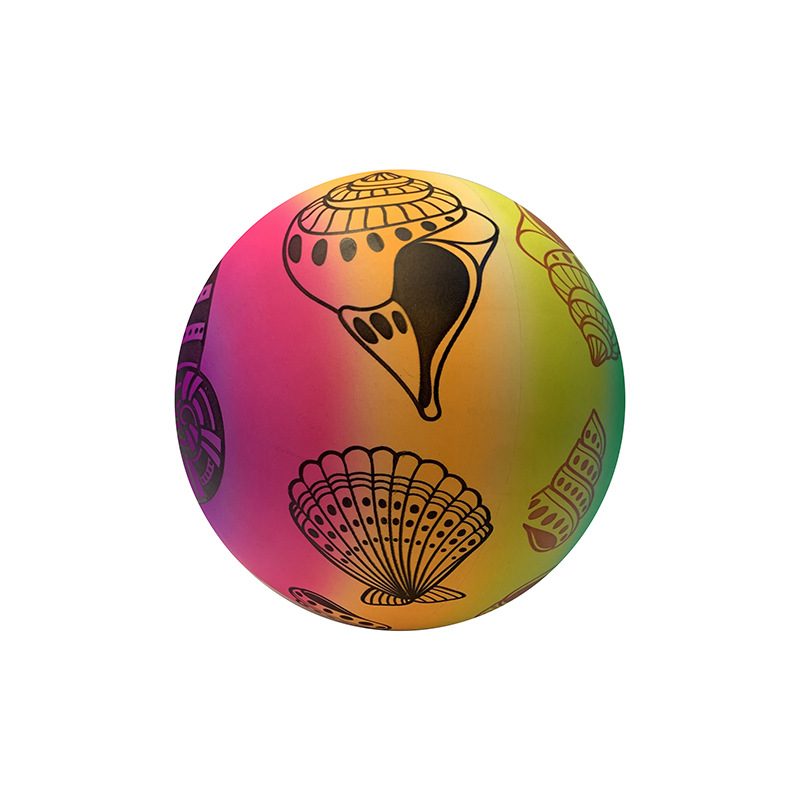 跨境儿童PVC8寸彩排儿童户外充气彩虹球运动玩具操场球地摊批发细节图