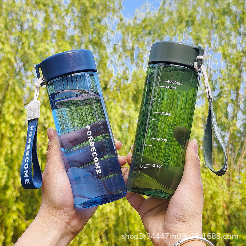 High-temperature resistant outdoor sports water cups with high appearance standards, student disposable cups with scales for direct drinking, custom-made plastic cups Specification image