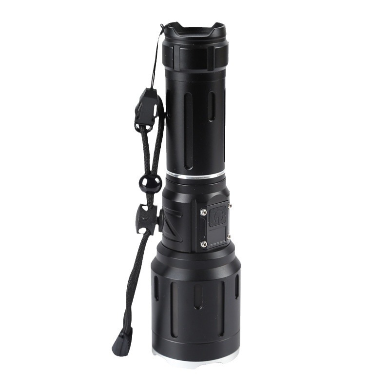 High-power telescopic zoom flashlight, USB charging, outdoor lighting, LED flashlight, portable household flashlight wholesale Item Picture