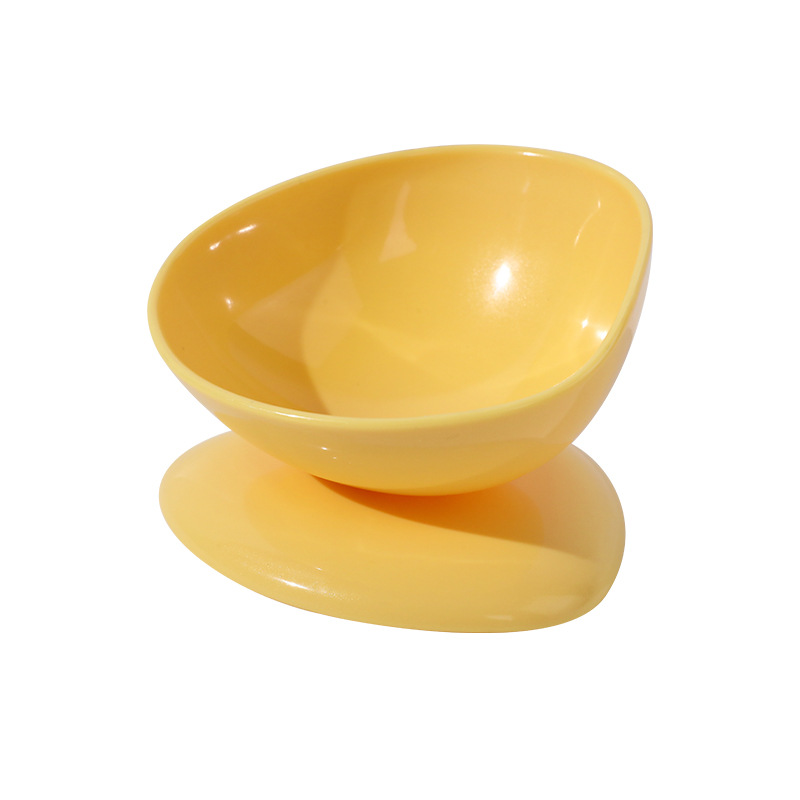 Pet solid-color large-mouthed anti-tipping cat bowl, original boxed teacup, tilting single bowl pet supplies by Pippi Tao Application Scenario