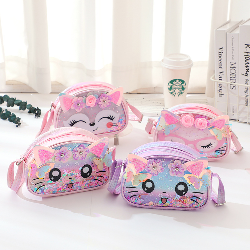 Candy bag, children's Gretel ribbon shoulder bag, star crossbody bag, small backpack, cartoon rainbow, Christmas cross-border details Picture