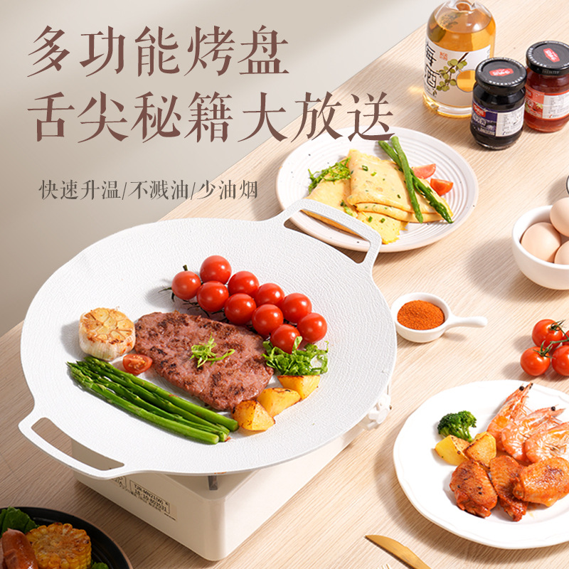 烤肠机户外/岩谷烧烤盘/烤鱼盘316/围炉煮茶/铁板烧煎烤盘产品图