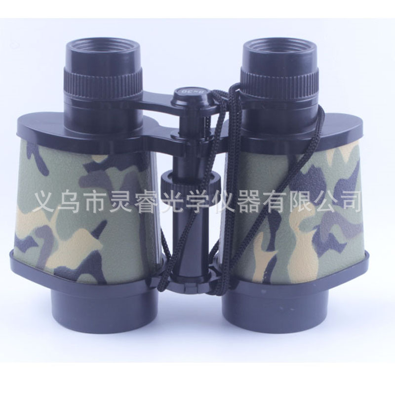 Factory direct sales of color 8*30 children's binoculars, promotional gifts, plastic toys, student presents Item Picture