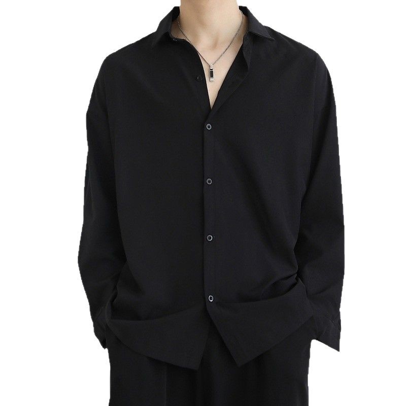衬衣男长袖休闲/衬衫男士长袖休闲/衬衫/服装/衬衣男士长袖休闲白底实物图