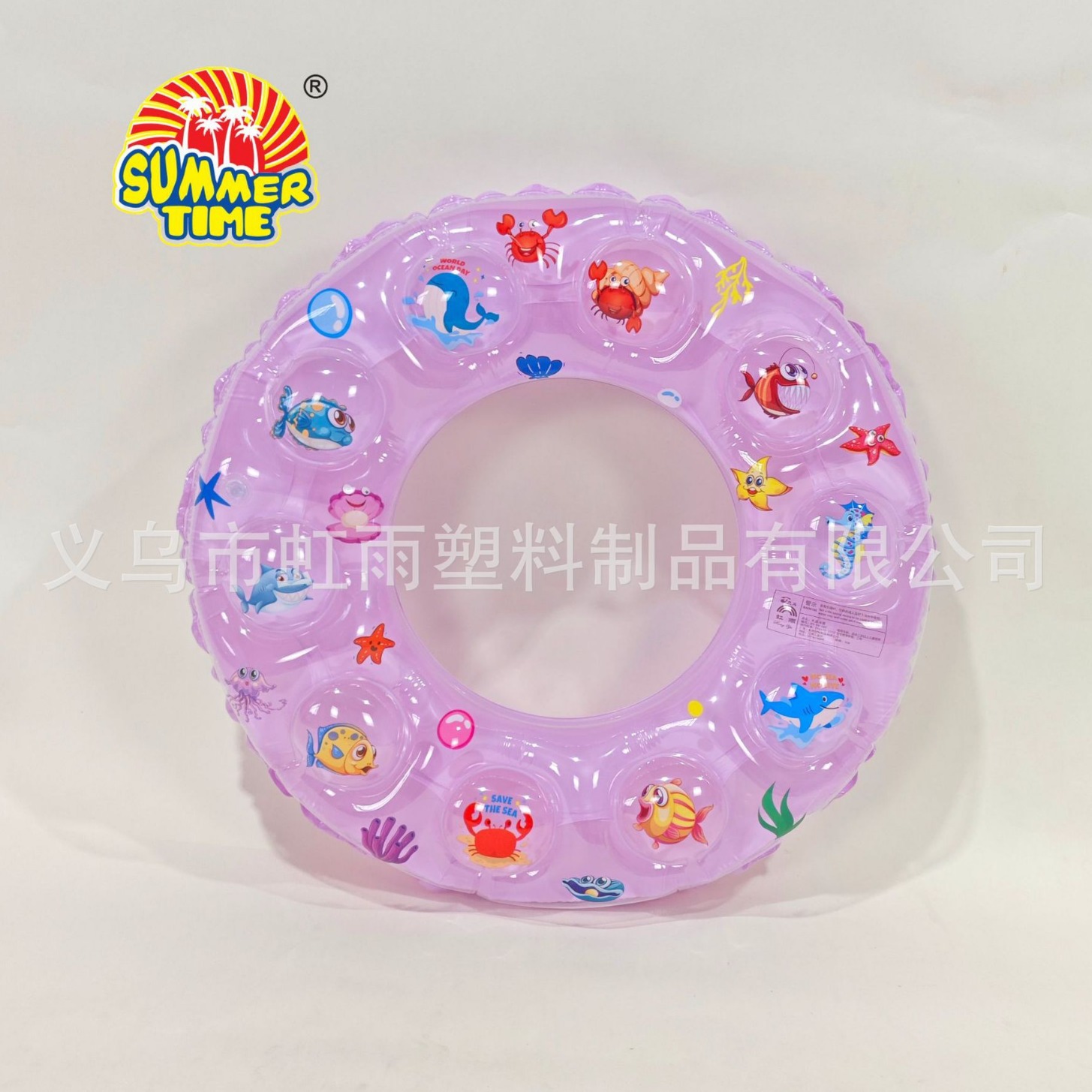 Wholesale of Hongyu Macaron color thickened children's swimming rings, double airbag inflatable crystal swimming rings, and double-layer crystal rings Application Scenario