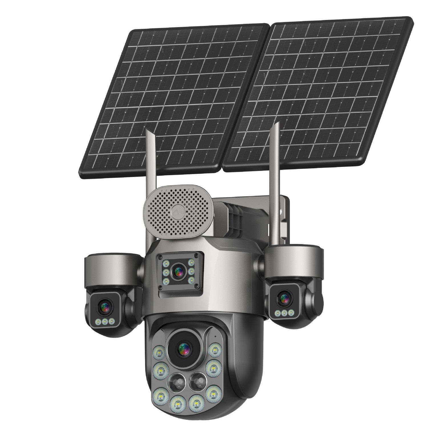 AOV Solar quad-eye 36x optical zoom 4G surveillance camera, European and American versions, high-definition cross-border HiEasy Item Picture