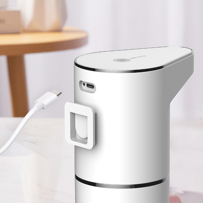The AS127 household rechargeable children's bubble wash phone with automatic sensor hand sanitizer can be wall-mounted as a small soap dispenser details Picture