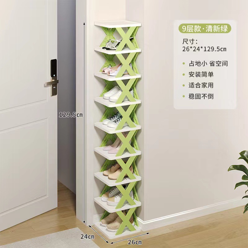 Simple shoe rack, multi-layer assembly, dust-proof shoe cabinet, student dormitory, household storage cabinet, economical shoe cabinet, shoe rack disassembly Specification image