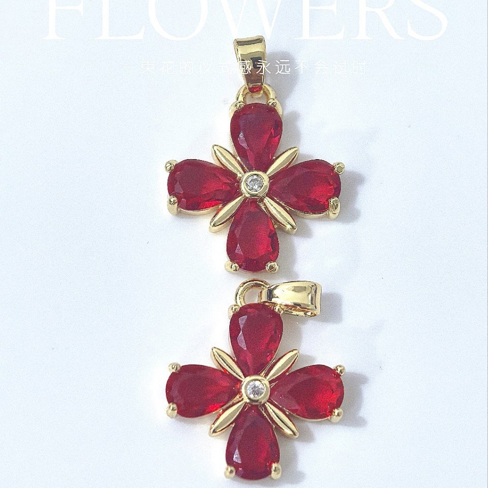 Douyin hot-selling pendant wholesale. Choose from over a hundred copper single pendants and match them freely. Chain wholesale from the source factory. Chains not included Application Scenario