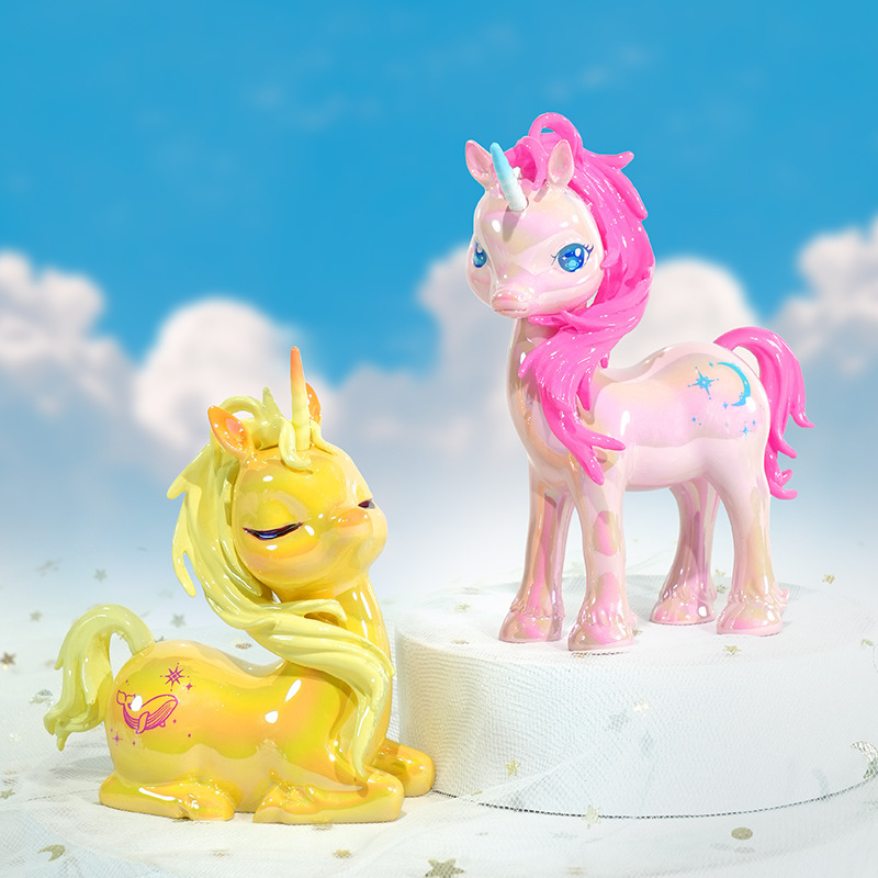 我的小马驹盲盒女生创意礼物可爱幻彩独角兽桌面摆件办公室装饰品产品图