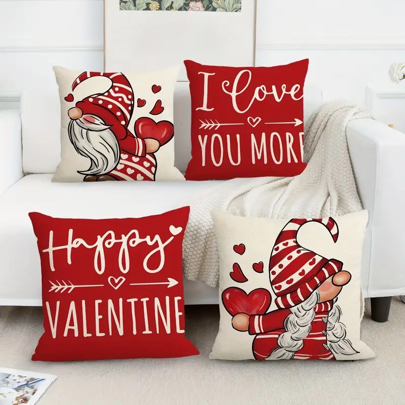 Cross-border InS-style foreign trade best-selling romantic heart-shaped love Valentine's Day pillowcase for living room, sofa and bedroom decoration Specification image