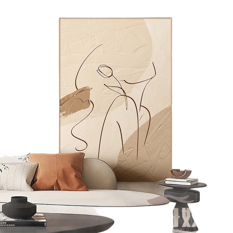 装饰画/挂画/装饰画客厅/客厅画欧式/卷轴白底实物图