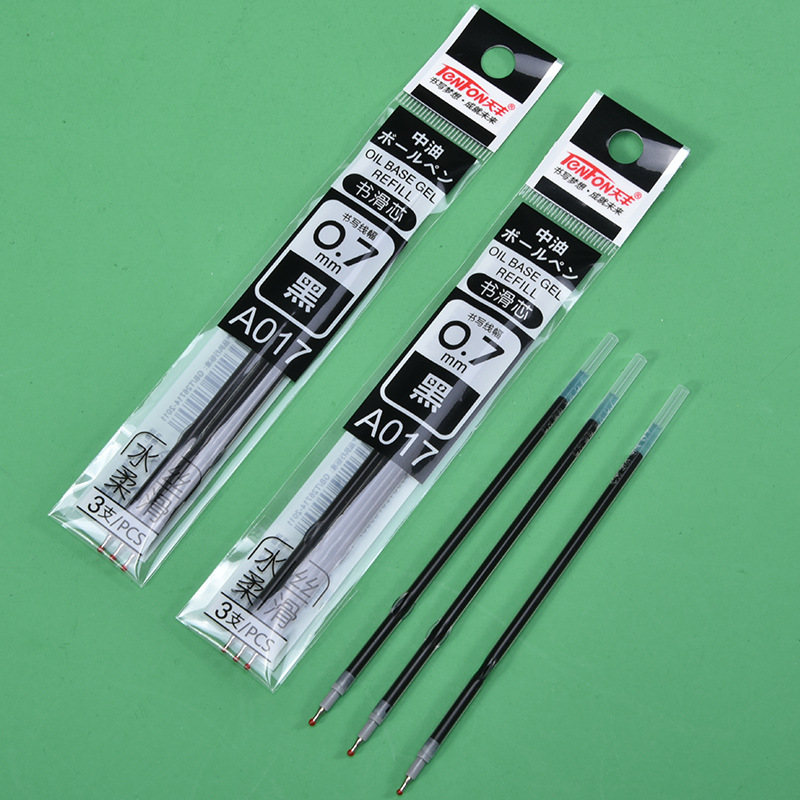 Tianfeng Zhongyou Pen Refill Universal Press 017 Zhongyou Pen Refill, 3 red, blue and black ones per bag for smooth writing Application Scenario