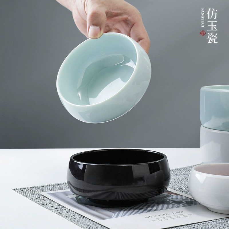 Melamine small bowls, imitation porcelain plastic soup bowls, rice bowls, Korean cooking bowls, creative French sea bowls, round bowls, exquisite tableware for commercial use 5