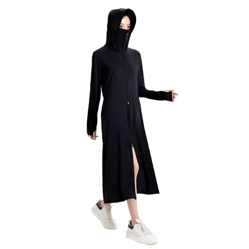 The new goddess long sun-protective coat is a breathable outerwear for women's summer outdoors, providing UV protection, a cool and comfortable feel, and is versatile for casual wear details Picture