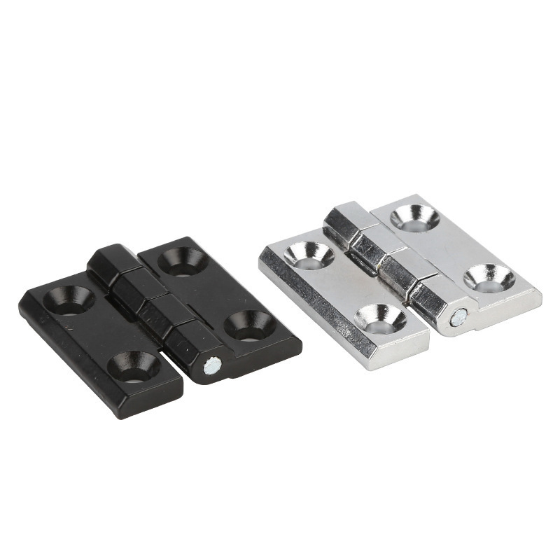 Distribution box hinge, aluminum alloy stud case, thickened bright white chrome-plated black 218 series hinge Item Picture
