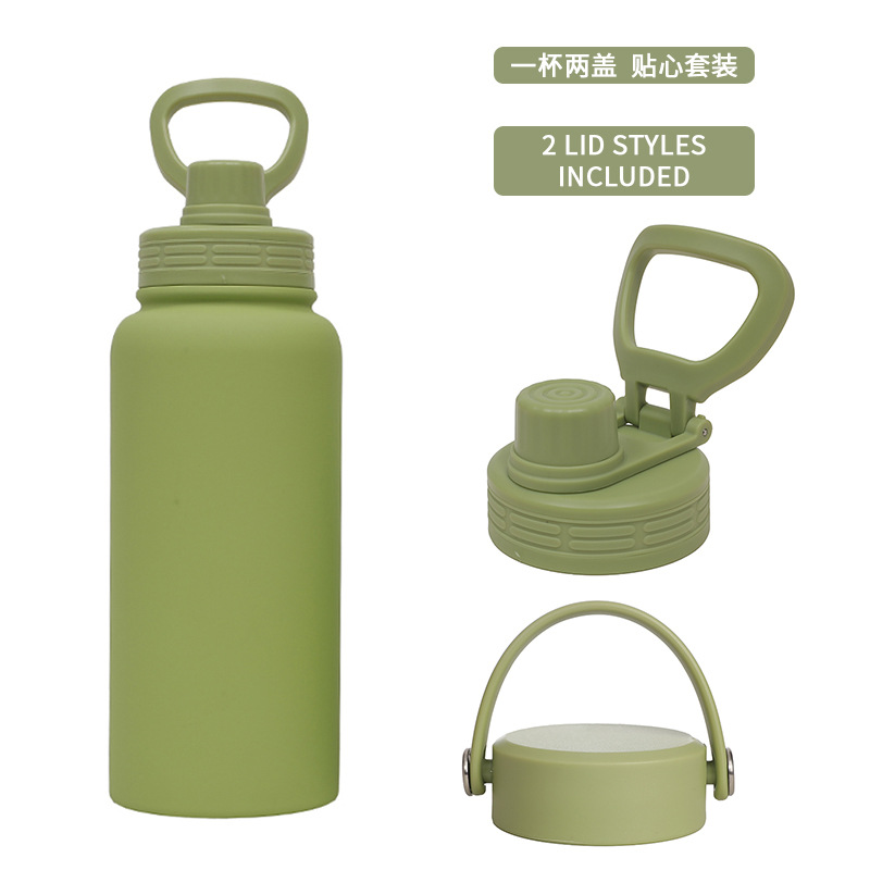 New cross-border 1L American insulated cup, large-capacity wide-mouth insulated cup, portable outdoor vacuum sports water bottle and water cup Specification image