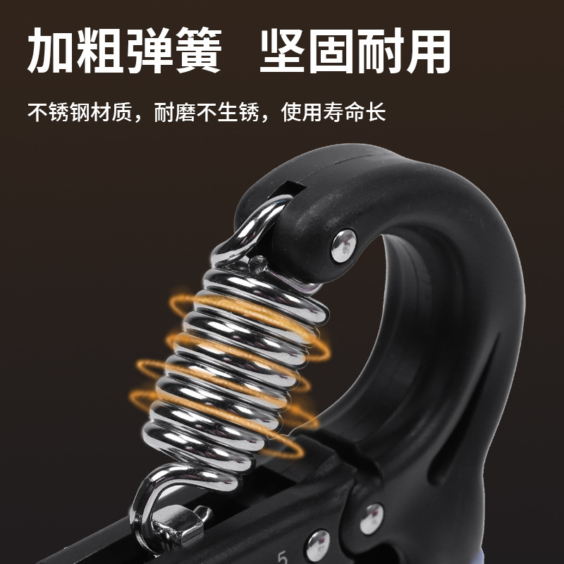 5-60KG计数可调握力器男女练手力腕力手指力器健身器材TPE包胶细节图