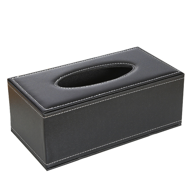 Wholesale tissue boxes, home living room and dining room desktop pu tissue boxes, simple coffee tables, advertising tissue boxes, printed logo Item Picture