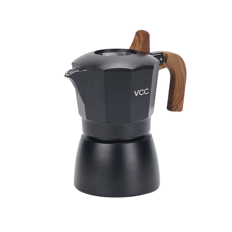 Double-valve Mocha pot Italian coffee maker, outdoor concentrated extraction hand-brewed, camping retro pot equipment, custom coffee machine Item Picture
