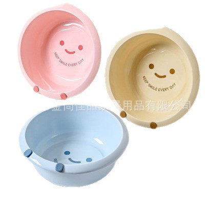 washbasin Household cartoon thickened and enlarged student dormitory washbasin, kitchen vegetable washbasin, plastic bathtub Item Picture