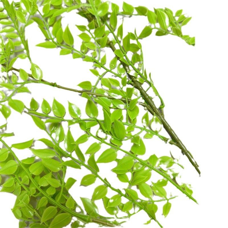 Large green plant, anti-real branch and leaf model tree, glass Christmas tree Item Picture