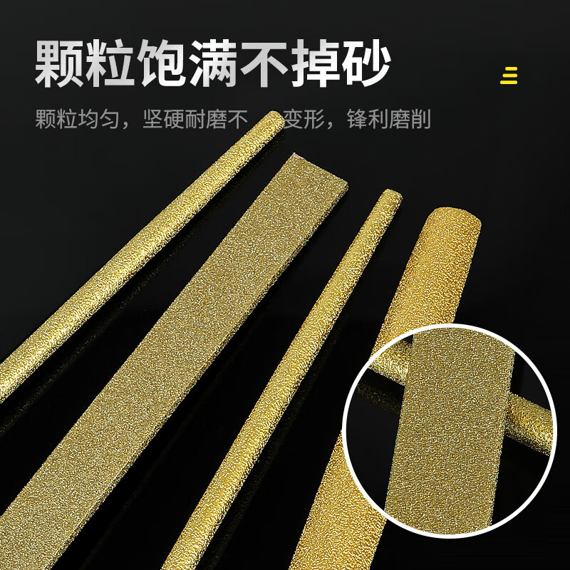 Brazed diamond file, shaping file, alloy file, flat semi-circular metal wood block, tile file, grinding tool Specification image