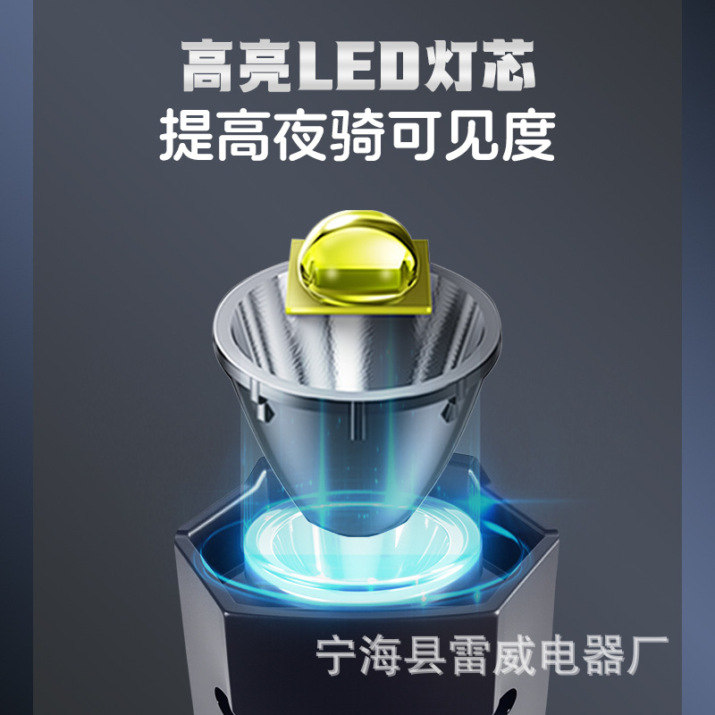 Bicycle riding equipment taillights, mountain bike accessories, safety owls, cool outdoor riding warning taillights Application Scenario