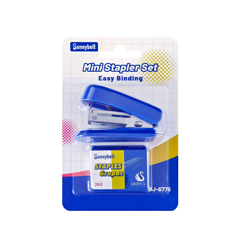 Shibode Cross-border Student Special Mini Convenient stapler, manual simple office and home small stapler Item Picture