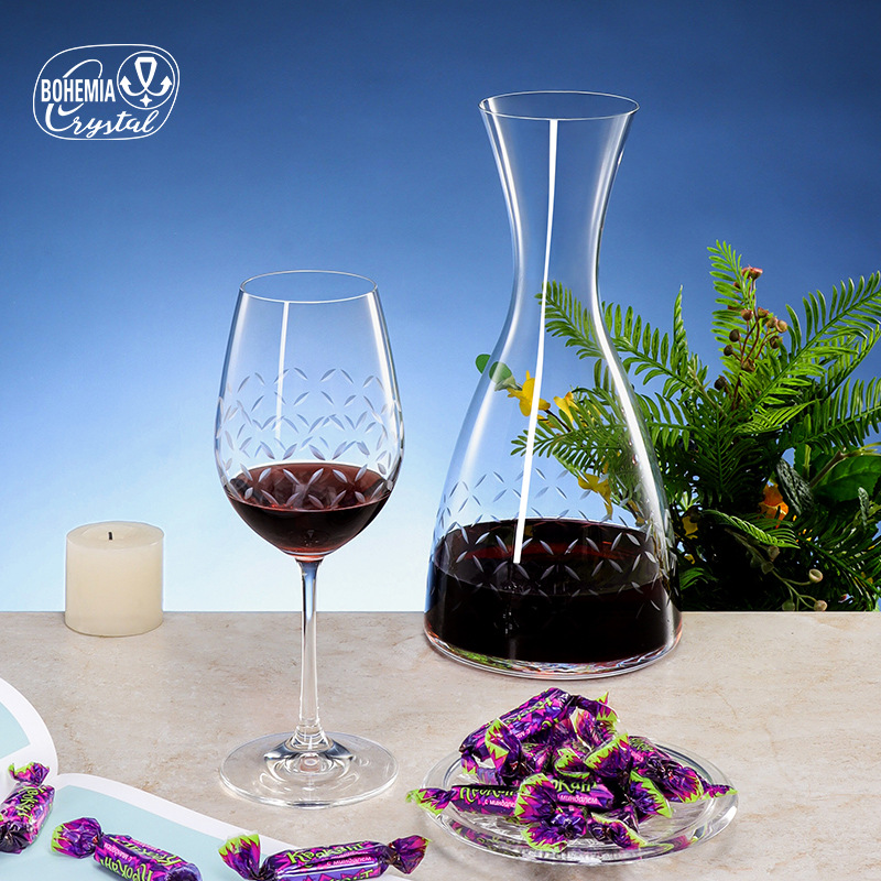 Czech Lexus imported lead-free crystal wine sets, Burgundy wine glass sets, home and catering bulk purchase Specification image