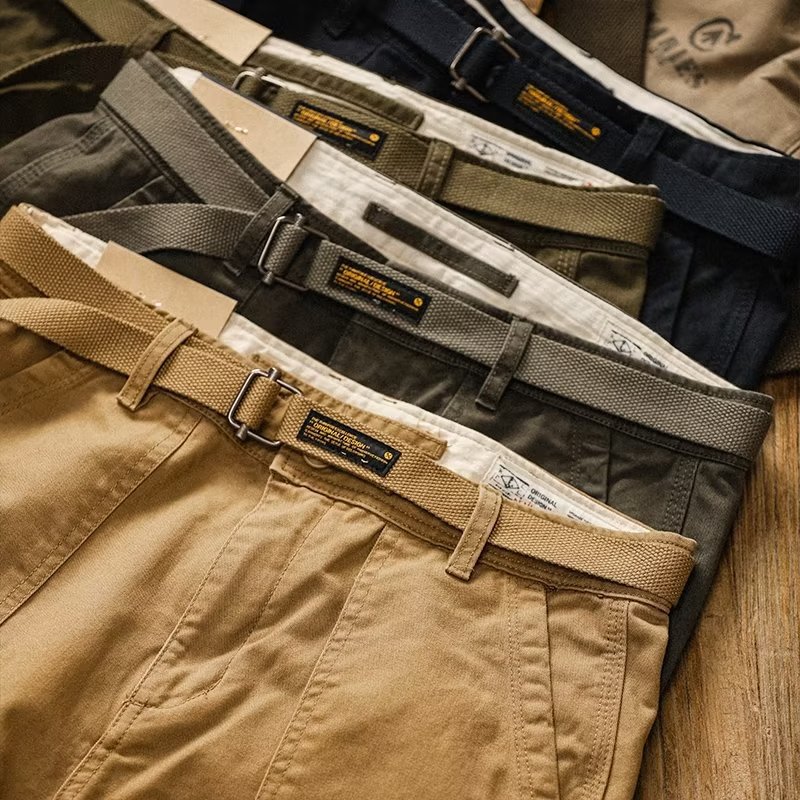 Cross-border consignment delivery of men's autumn new style American retro loose fashion trend straight-leg youth casual pants Specification image
