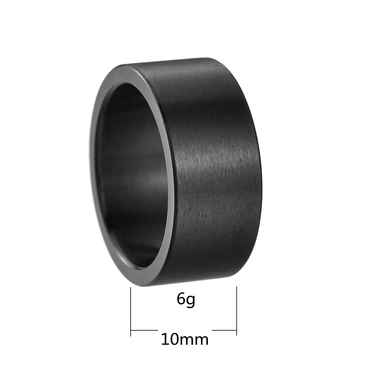 In 2024, the best-selling titanium steel letter ring on Amazon's temu is vacuum-plated and does not fade, a European and American men's accessory Item Picture