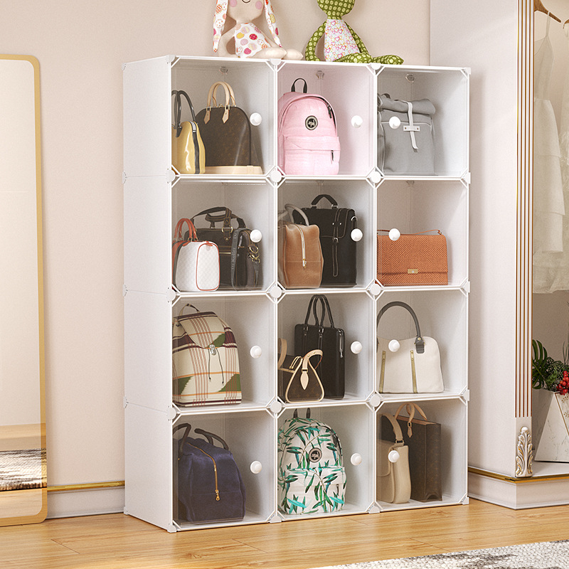 简易衣柜组装收纳柜组合塑料透明儿童衣柜宿舍学生衣橱收纳储物柜