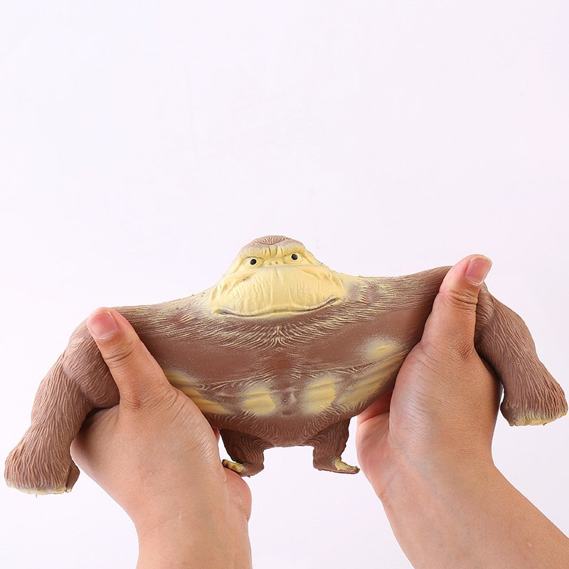 爆款创意卡通大猩猩发泄软胶沙塑型玩具批发产品图