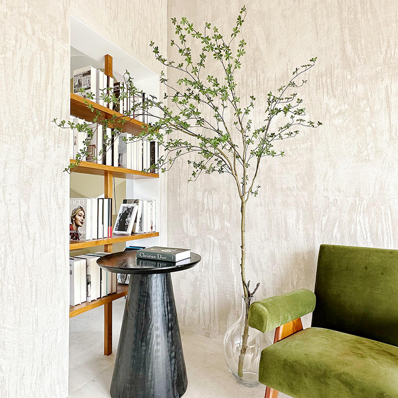 北欧风仿真绿植日本吊钟树落地盆栽高端轻奢假植物服装店装饰摆件细节图