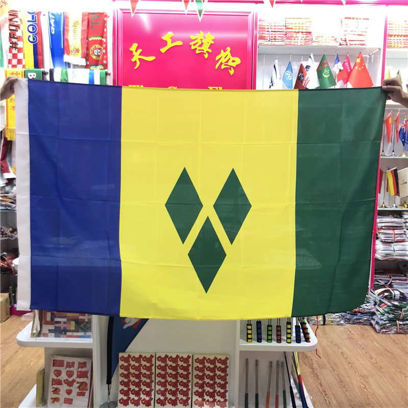 Custom-made flag of Saint Vincent and the Grenadines, No. 4, 90X150 cm