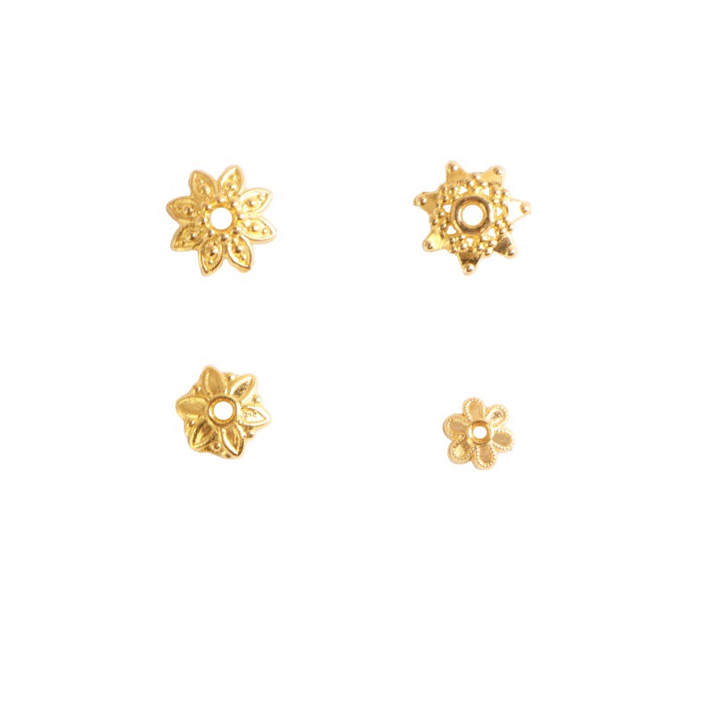 Alloy accessories, hollowed-out flower stands, octagonal flower stands, diy handcrafted ancient-style hairpins and hair accessories, material accessories Item Picture