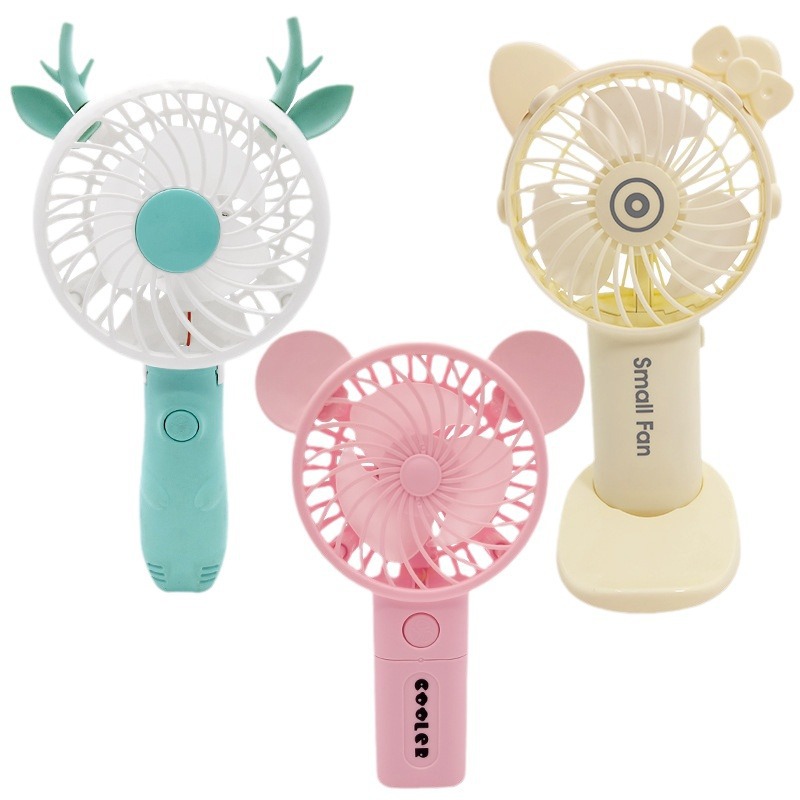 风扇/几素小风扇/手持风扇/几素/手动便携电扇白底实物图