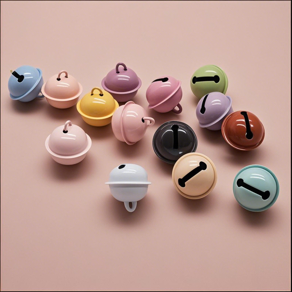 DIY colorful little bells, accessories, keychains, materials, pendants, pet candies, 14-22mm doll bells Specification image