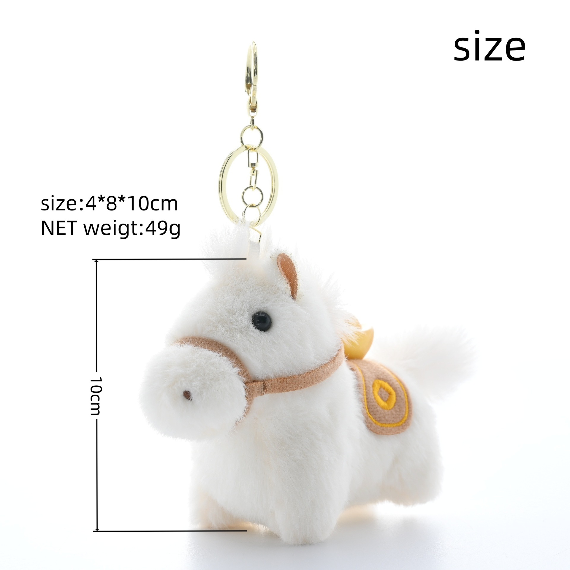 【 Genuine 】 Instant Money Plush keychain Pendant, mascot figurine, Year of the Horse desktop, Little Pony Figurine details Picture