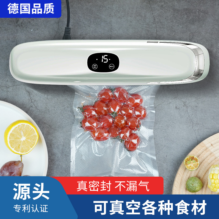 真空封口机食品袋抽空机小型家用全自动真空保鲜塑封机细节图