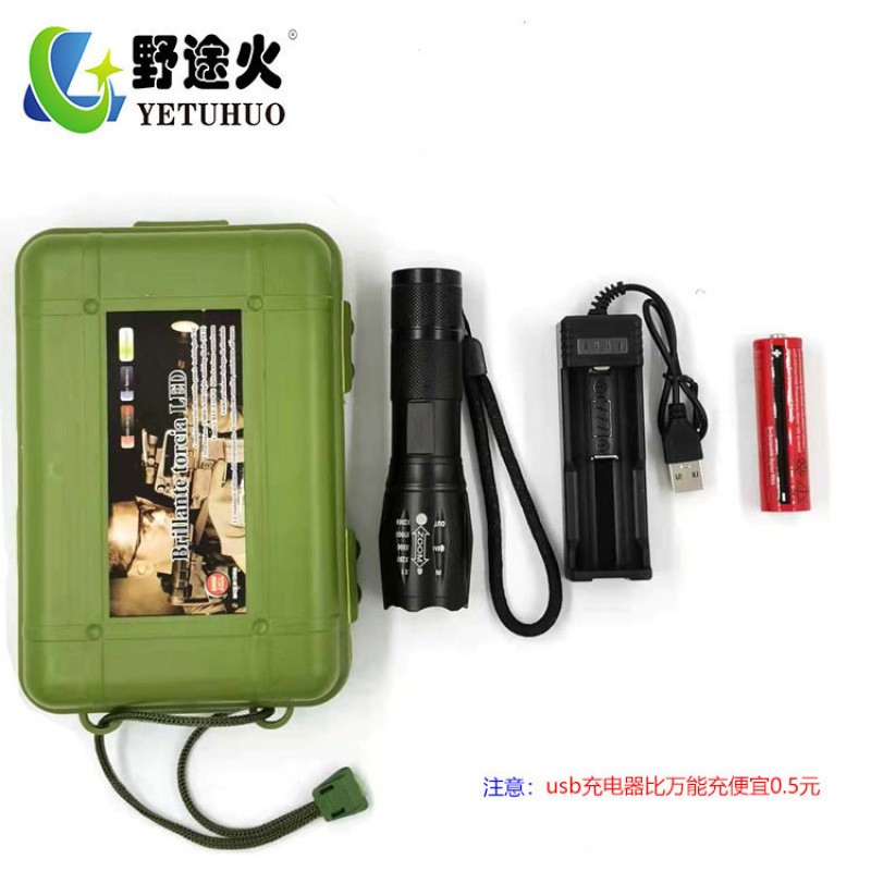 A100 Handheld Led High-Intensity T6 Camping Charging Flashlight, Telescopic Zoom L2 High-Power Outdoor Camping Flashlight Application Scenario
